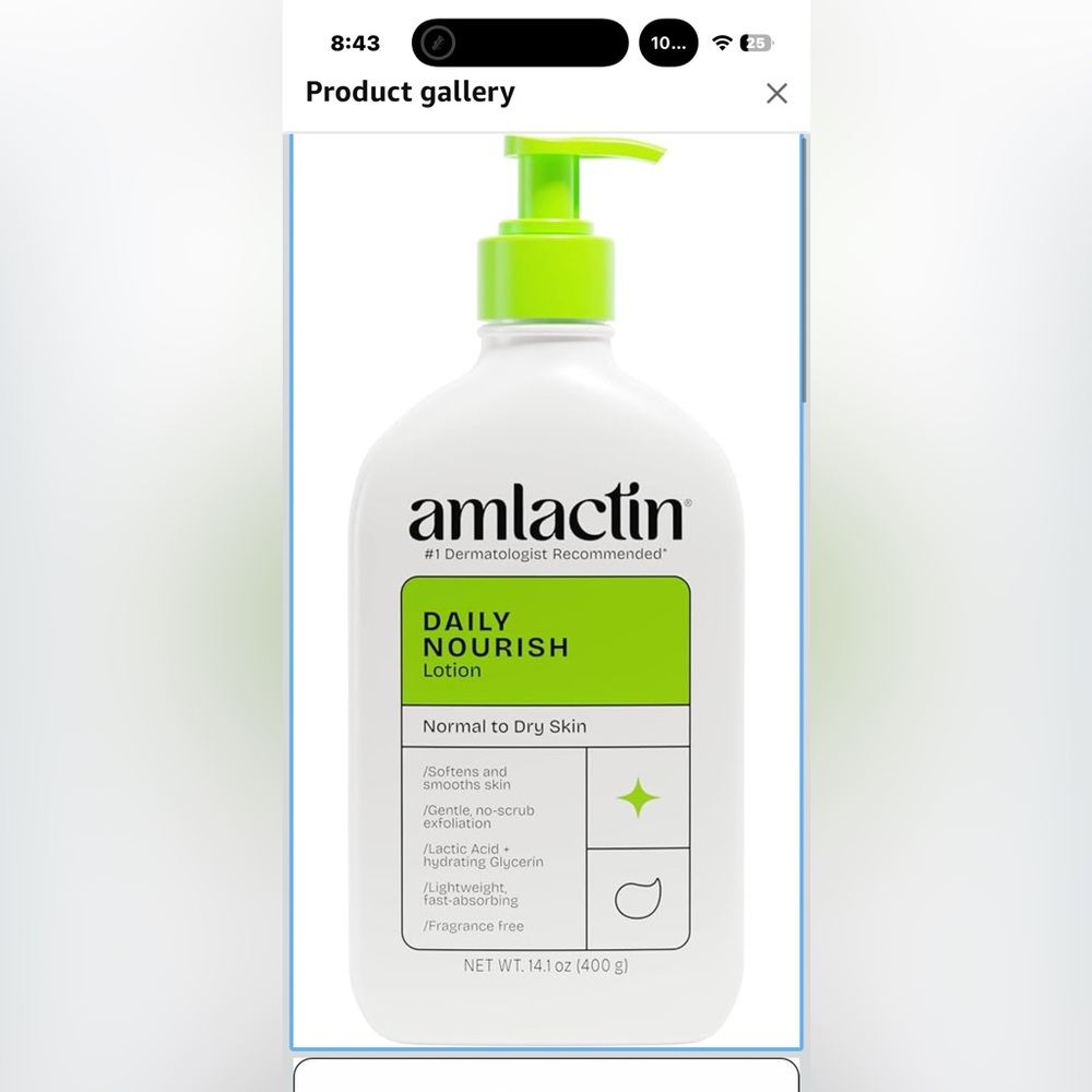 AMLACTIN Daily Nourish Lotion 12% lactic acid- 20oz